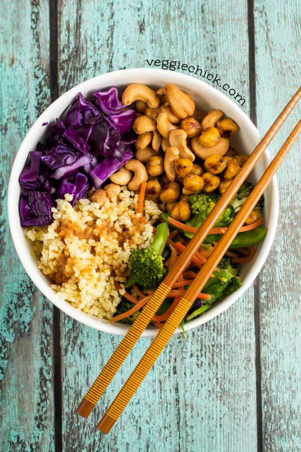 Stir Fry Zen Crunch Bowl via veggiechick.com #vegan #glutenfree