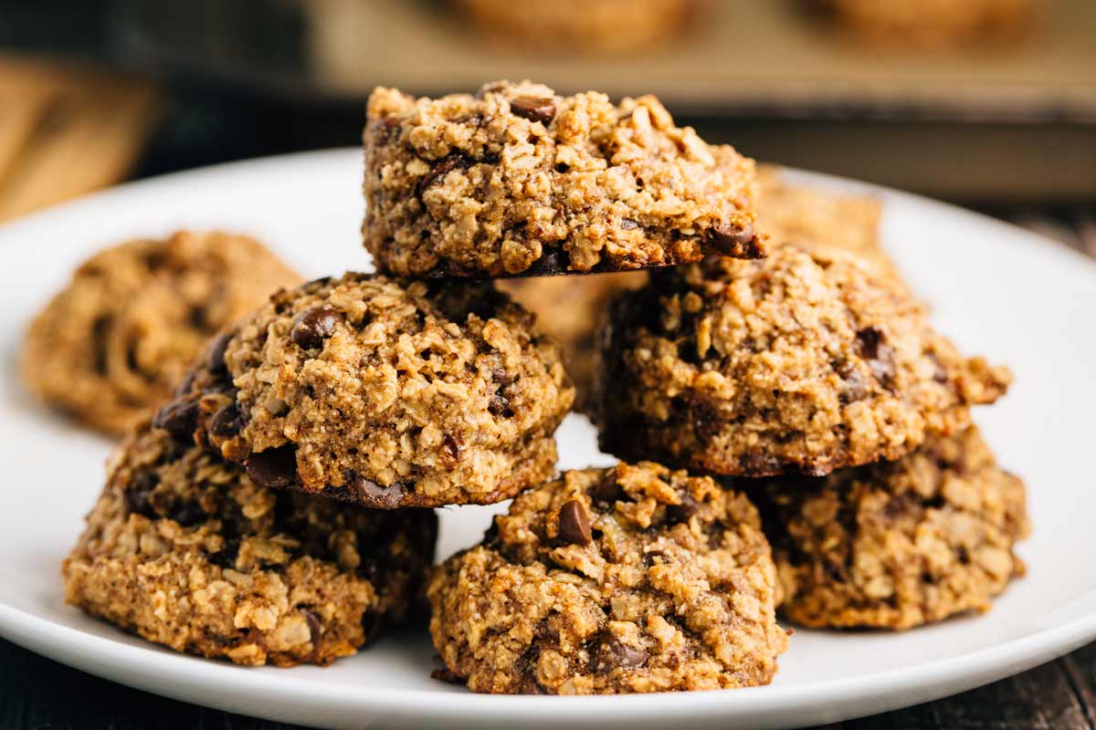 Banana Chocolate Chip Cookies (Vegan, GF) Veggie Chick