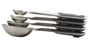 OXO measuring spoons stacked up