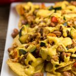 Vegan Nachos with Queso Cheese