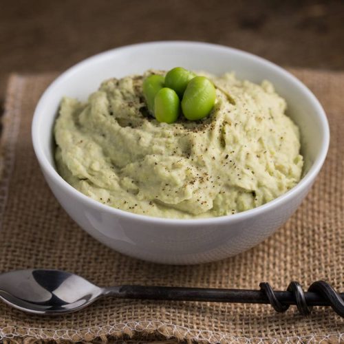 White Bean Edamame Hummus Veggie Chick