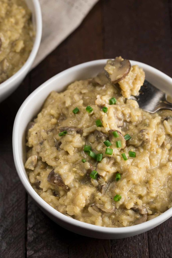 Instant Pot Mushroom Risotto (Vegan) Veggie Chick