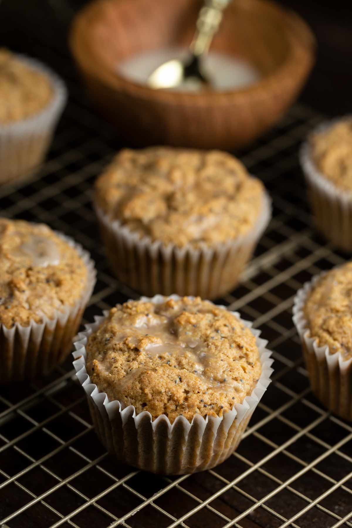 Lemon Poppy Seed Muffins | via veggiechick.com #vegan #oilfree