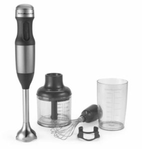 Kitchenaid 3 speed hand blender with immersion blender and chopper attachments