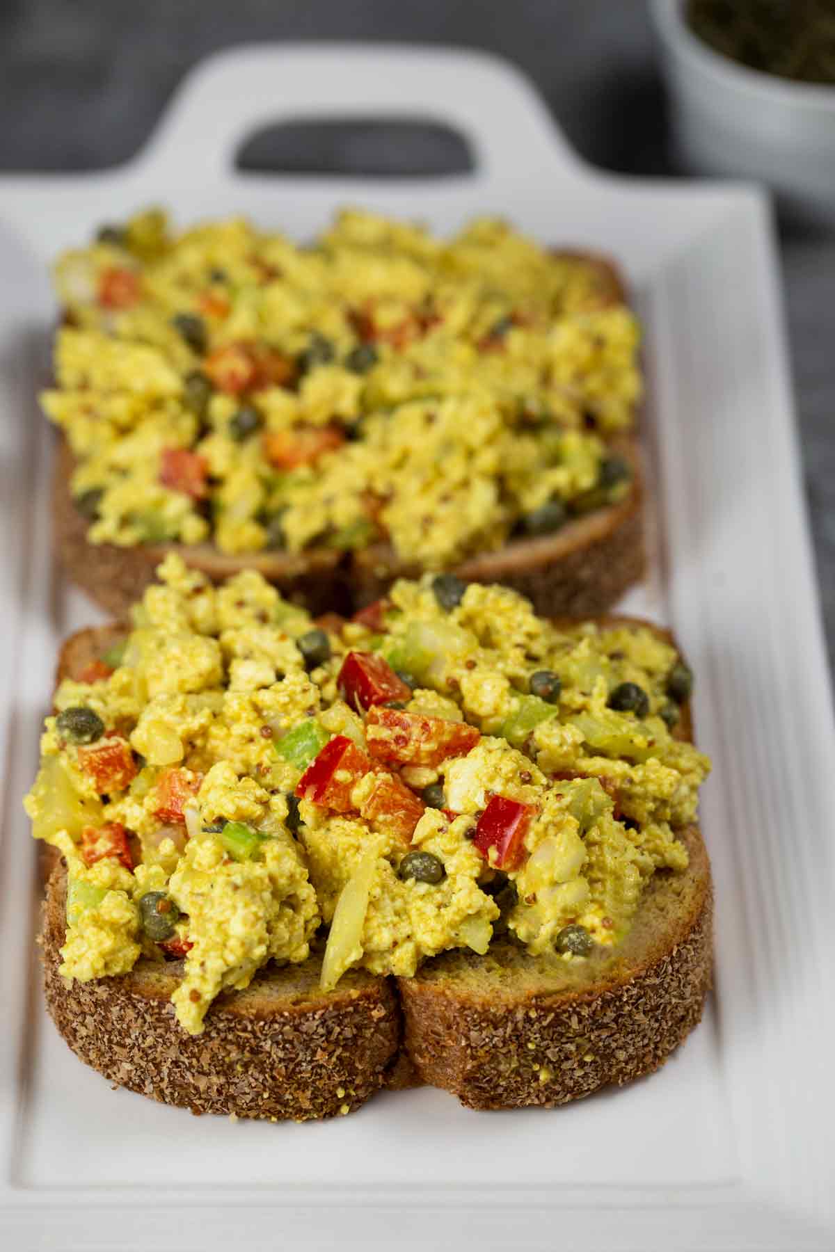 Vegan Egg Salad with Capers and Turmeric Veggie Chick