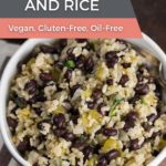 Super Easy Black Beans and Rice