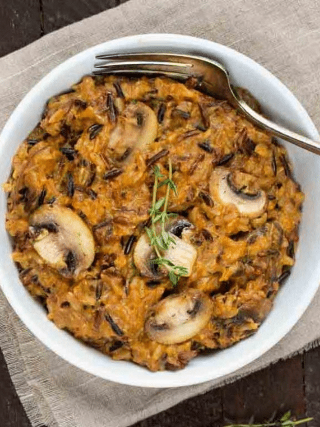 Instant Pot Wild Rice w/ Mushrooms